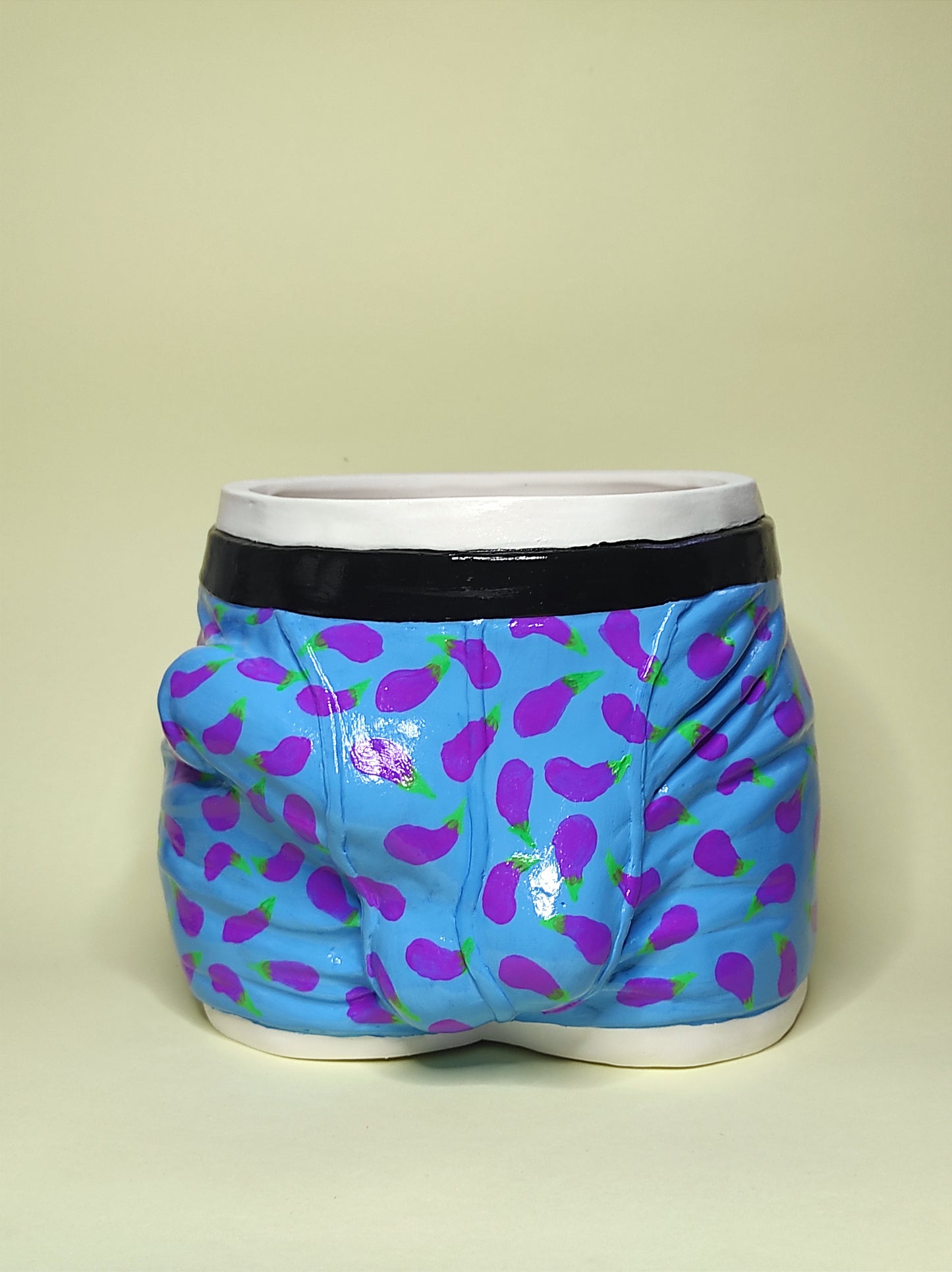 Pot/organizer «ADAM» eggplant pattern