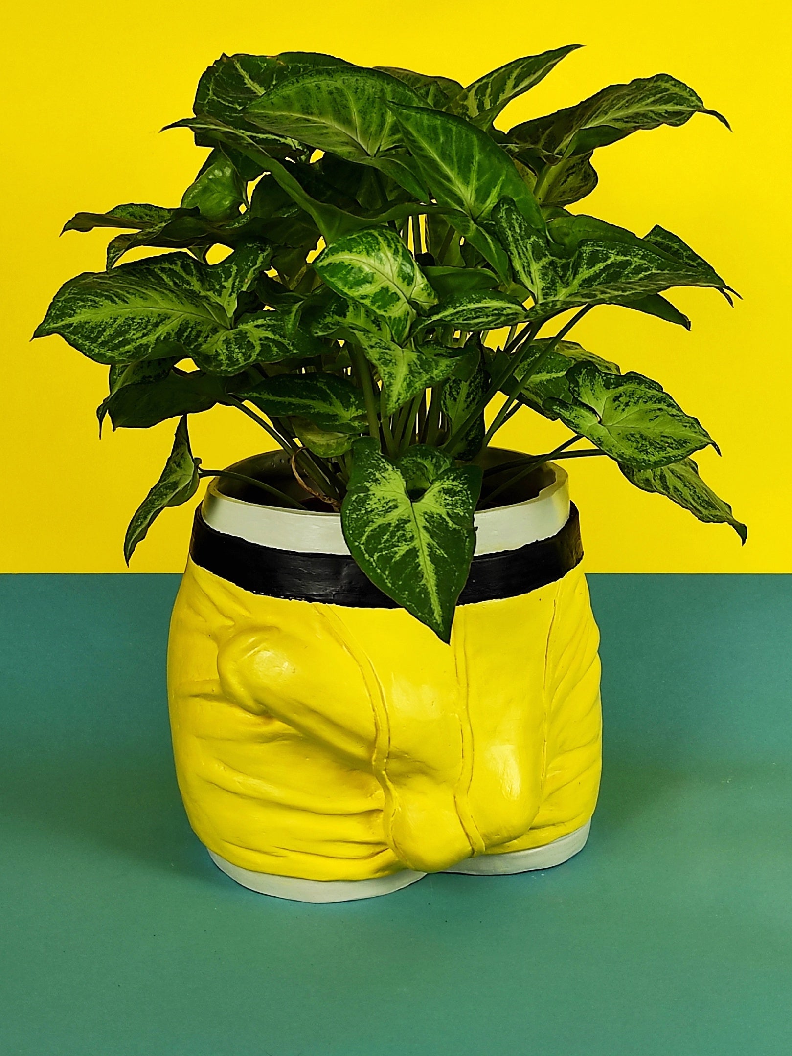 yellow plant pots Pot/planter/organizer «ADAM» yellow – ARTBAZARSTORE