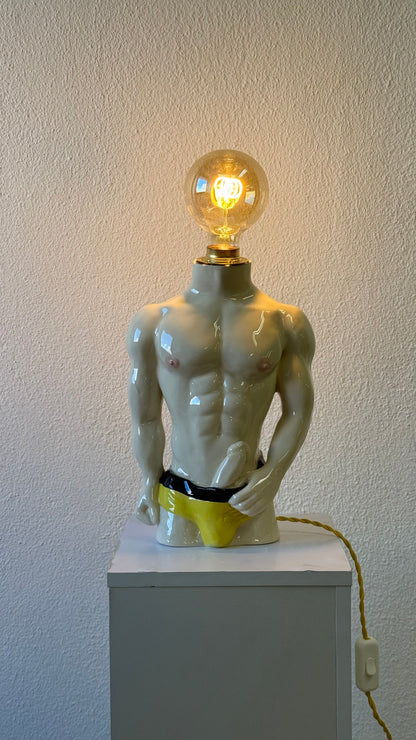 Ceramic lamp “Torso with a 🍆”