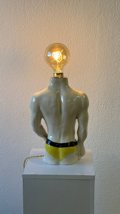 Ceramic lamp “Torso with a 🍆”