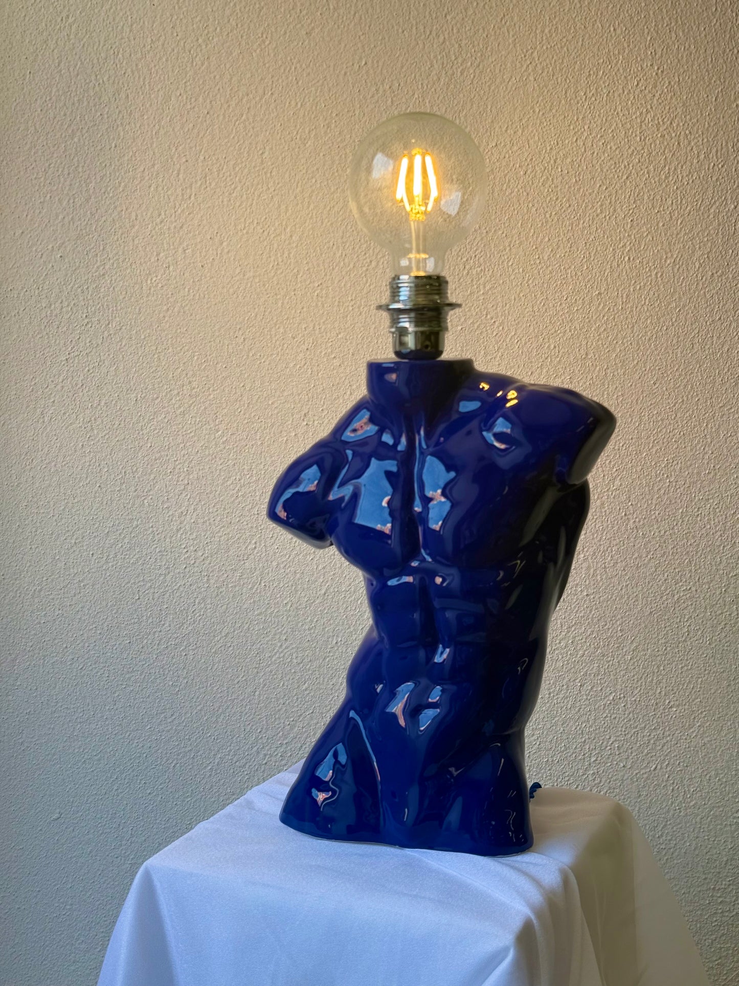 Ceramic Lamp «Apollo» (Cobalt blue)