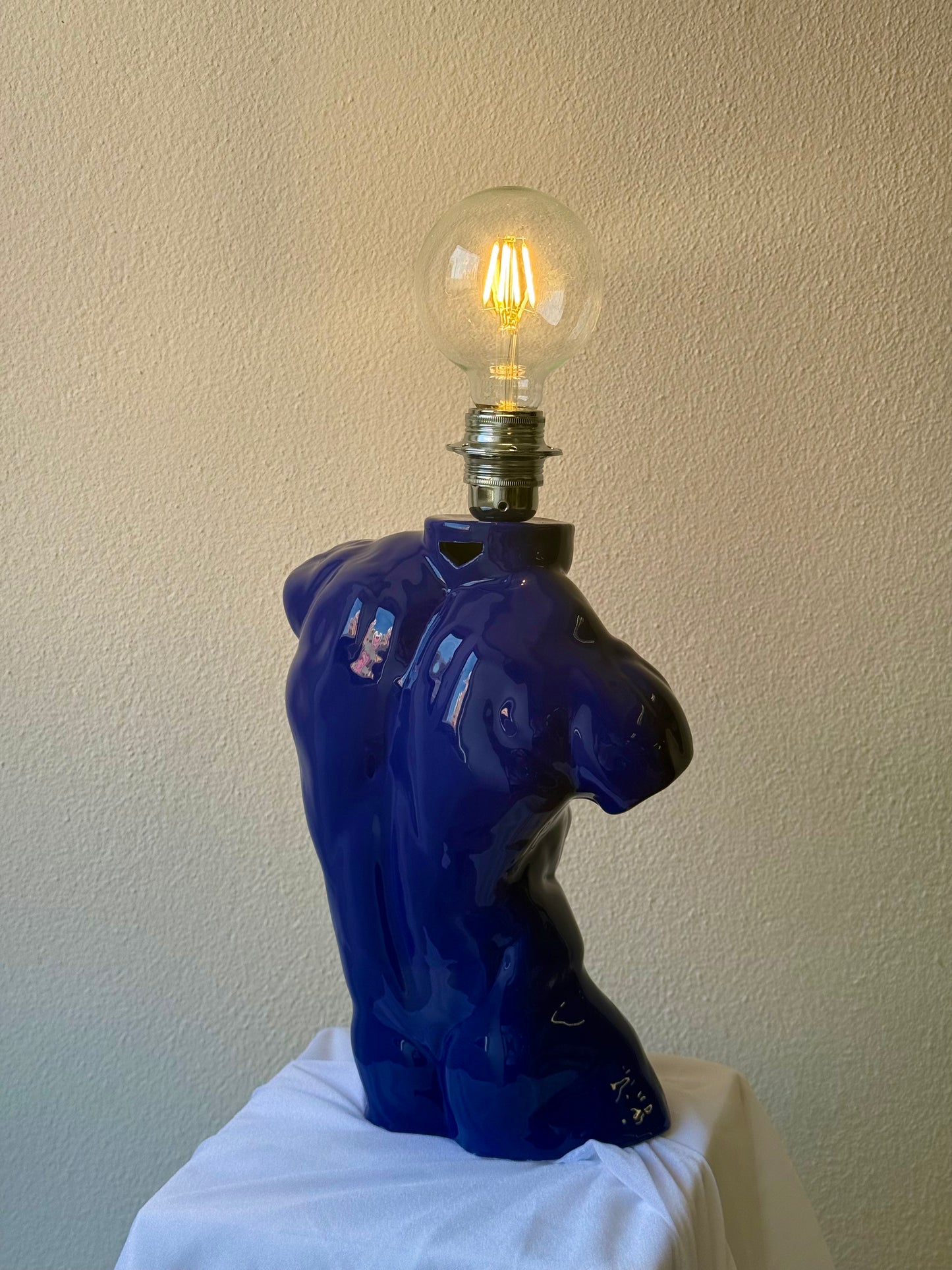 Ceramic Lamp «Apollo» (Cobalt blue)