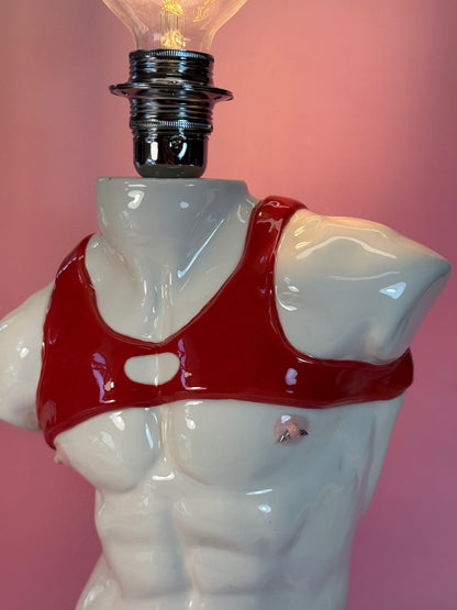 Ceramic table lamp
«Apollo Harness» (red)