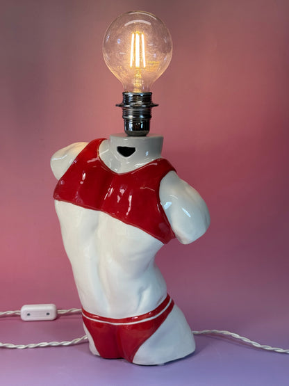 Ceramic table lamp
«Apollo Harness» (red)