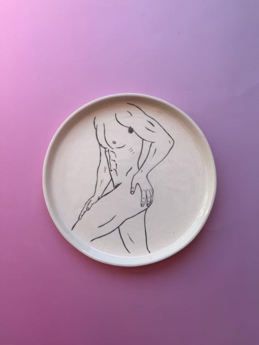Ceramic plate “Pose” #2