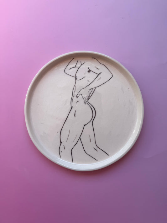 Ceramic Plate «Pose» #1