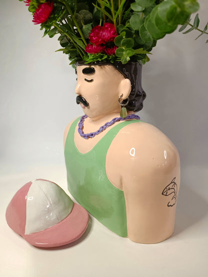 Vase «The boy in a pink cap»