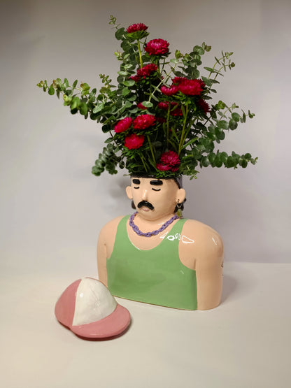 Vase «The boy in a pink cap»