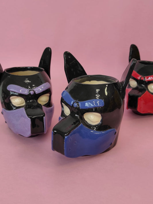 Aroma candle "Puppy mask"
