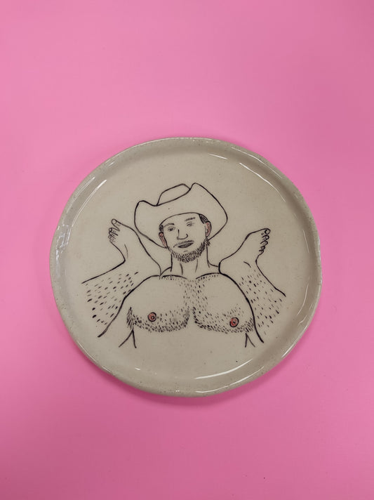Decorative plate «Mr.Cowboy»