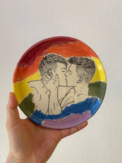 Decorative plate «The kiss» pride collection🌈