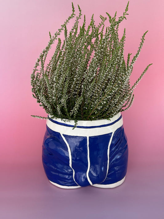 Pot "Adam" blue