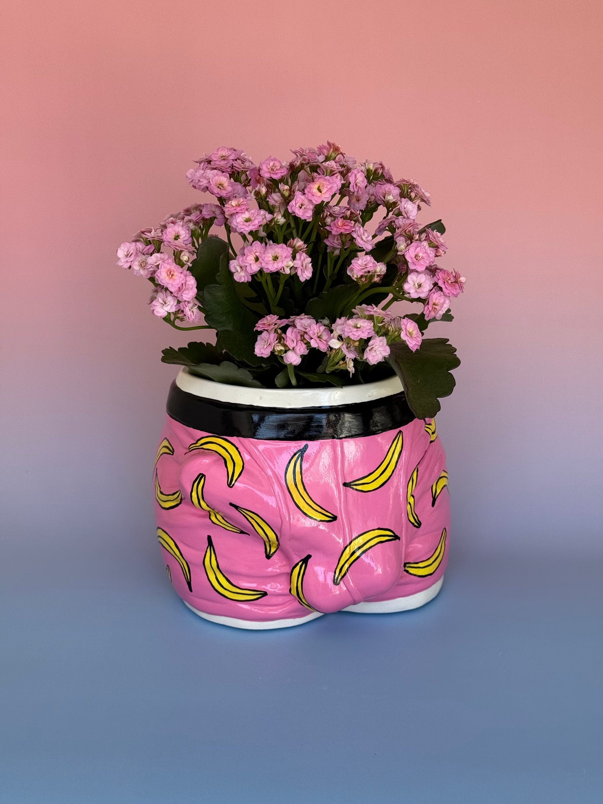 indie plant pots Pot/planter/organizer «ADAM» yellow – ARTBAZARSTORE
