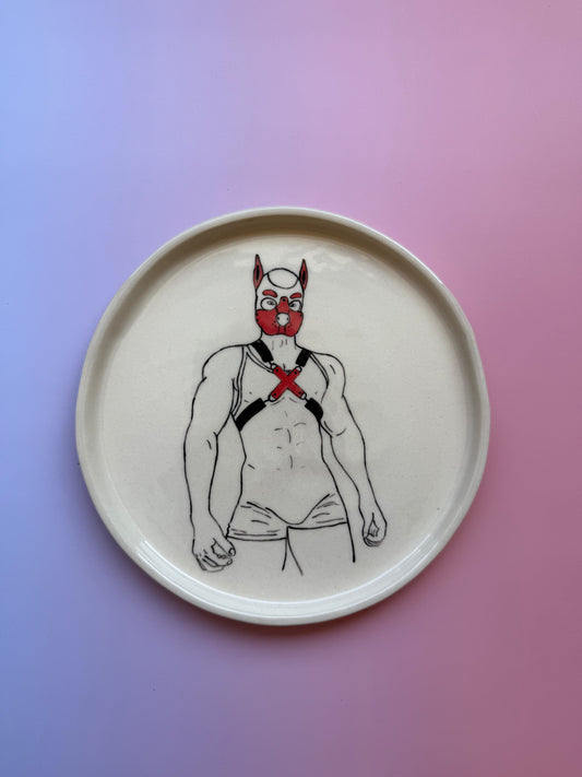Decorative plate “Puppy “