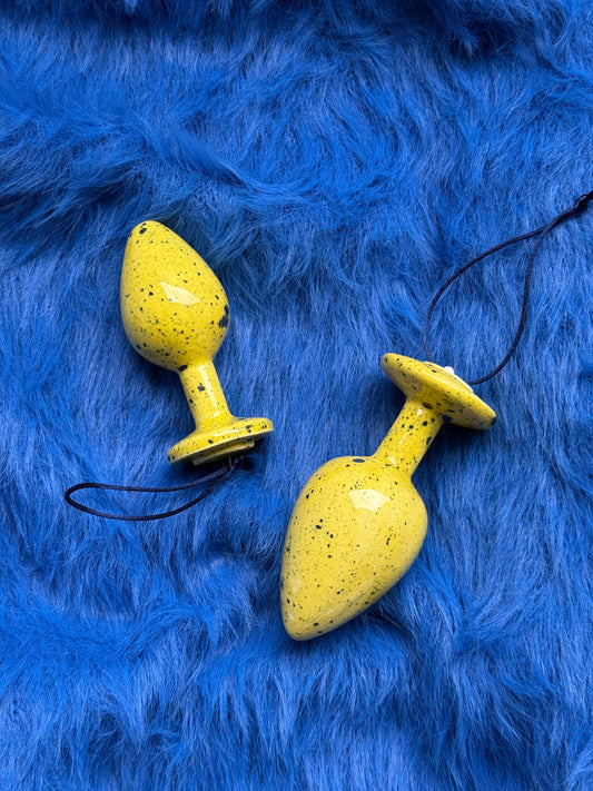 Christmas tree decoration “Plug” yellow