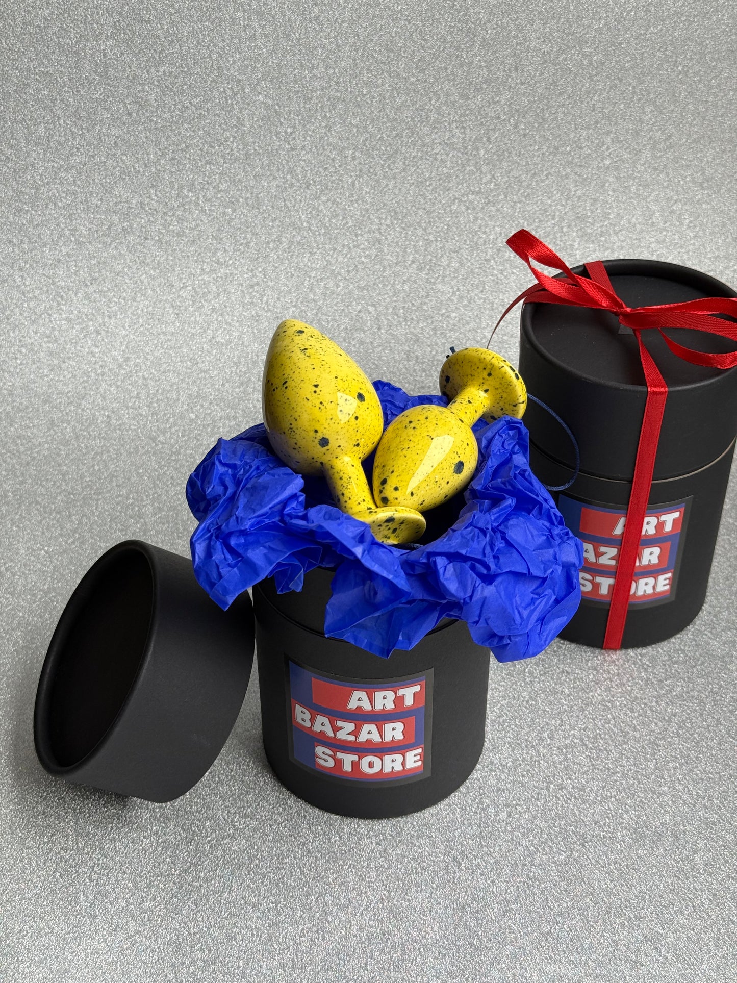 Christmas tree decoration “Plug” yellow