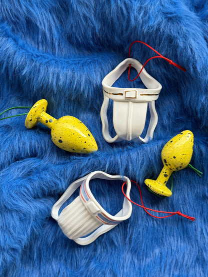 Box of Christmas tree decorations #2