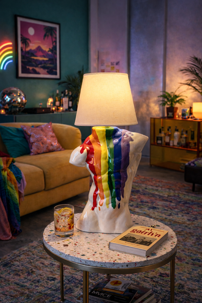 Pre-order. Ceramic Lamp “Apollo” (rainbow)🌈