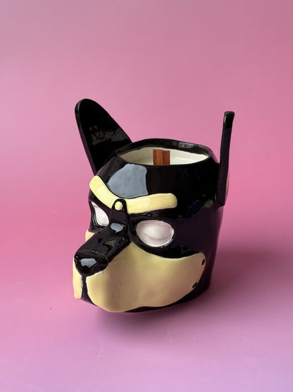Aroma candle "Puppy mask"