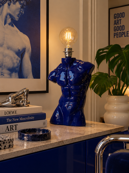 Ceramic Lamp «Apollo» (Cobalt blue)