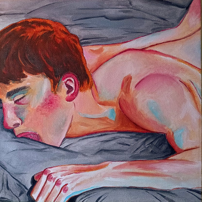 «Bed playing» 20*20 cm